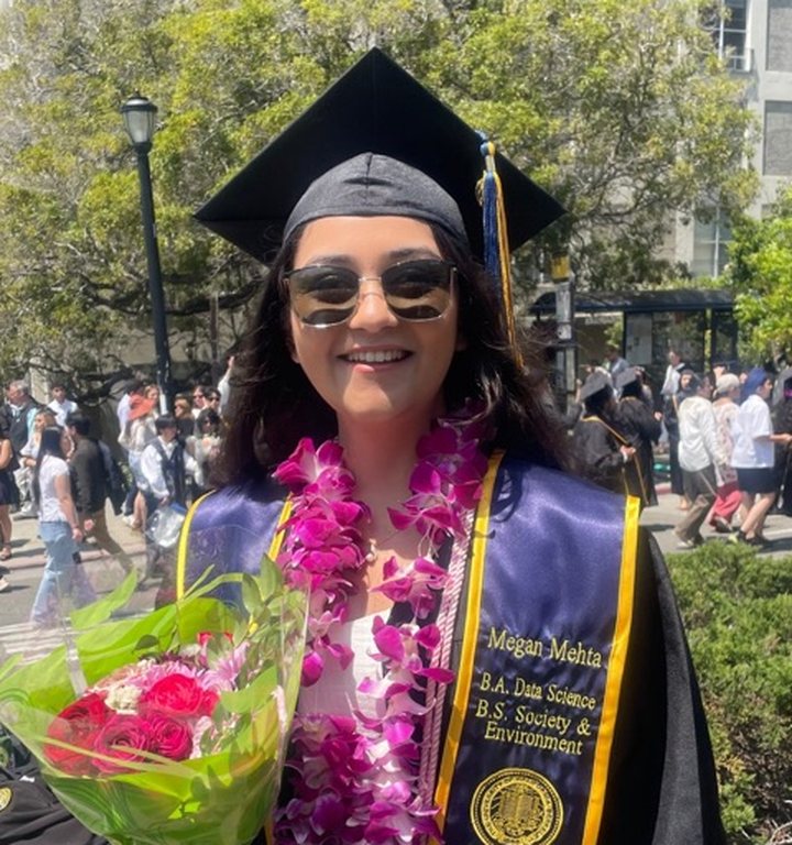 Megan Mehta at her UC Berkeley graduation